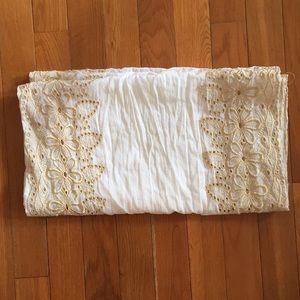 Embroidered Infinity Scarf